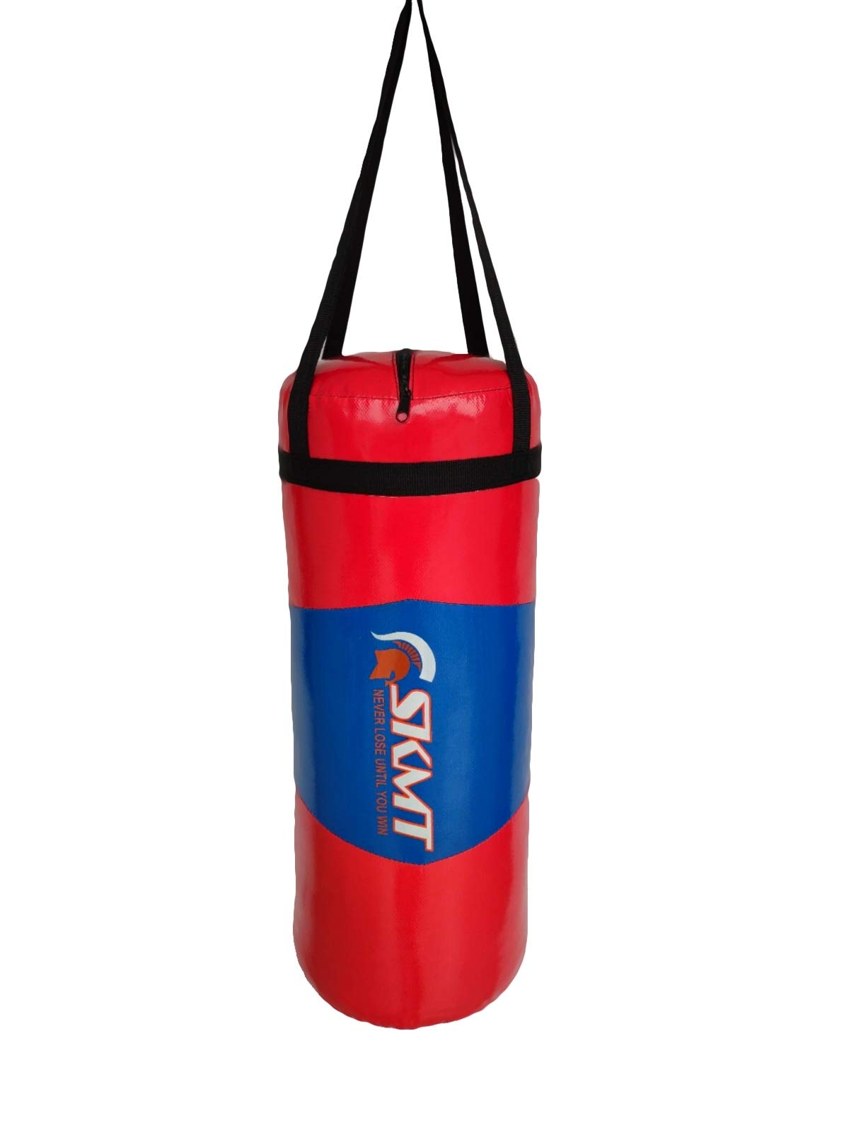 SKMT Kid's PVC Boxing Kit with Punching Bag, Gloves and Headgear (Age 7-13 Years, RED Blue)
