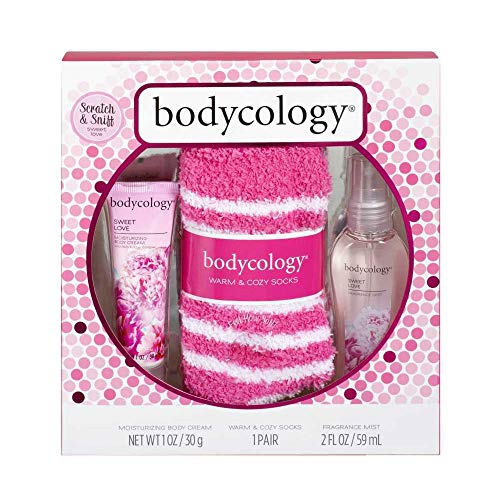 Bodycology Sweet Love Gift Set With Warm and Cozy Socks