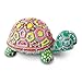 MindWare Paint Your Own Stone Decor: Box Turtle - DIY Craft Kit for Kids Includes Weather Resistant Stone, Paints and Brushes