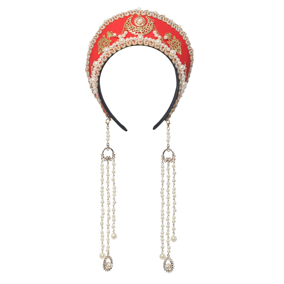 GRACEART Anne Boleyn Hat Headpiece Elizabethan Headwear Tudor Coronet Hood Hat — image 1