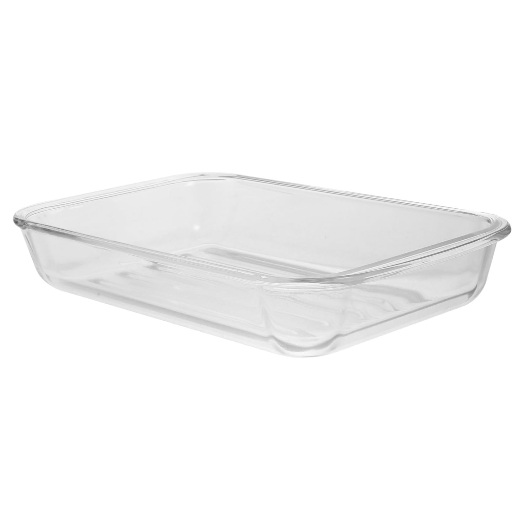 Ciieeo Glass Baking Dish for Oven and Microwave Tempered Glass Bakeware Versatile Kitchen Dish for Casseroles Pies and Roasting for Home and Restaurant Use Capacity