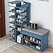 Armario para Zapatos Shoes Rack Zapato del gabin Banco zapato Gabinete de almacenamiento, Pasillo Armario organizador con amortiguador de asiento for el zapato Gabinete de almacenamiento Armario sopor