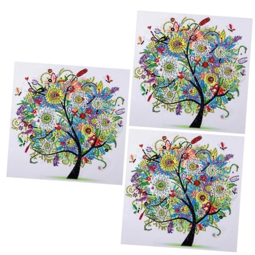 Kit peinture strass diamant complet arbre été pour loisirs créatifs SEWACC x3