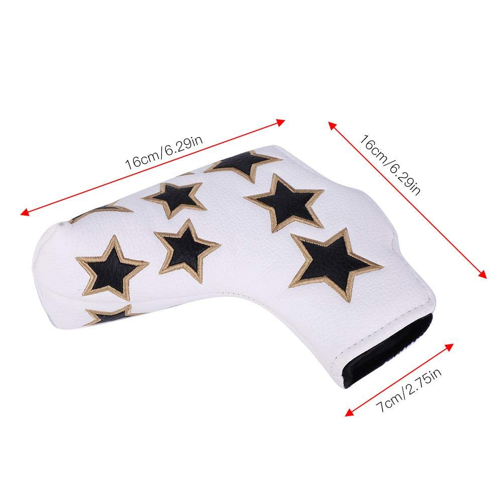 1pc Golf Putter copricapo durevole in pelle PU, modello Poker
