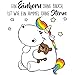 Produktbild Bilderwelten Wandtattoo Pummeleinhorn Himmel ohne Sterne, Sticker Wandtattoos Wandsticker Wandbild, Größe: 100cm x 80cm