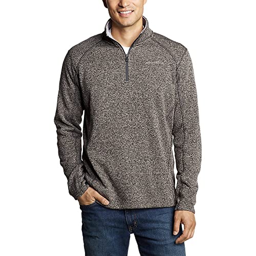 Eddie Bauer Men's Radiator Fleece 1/4-Zip, Charcoal, Large at