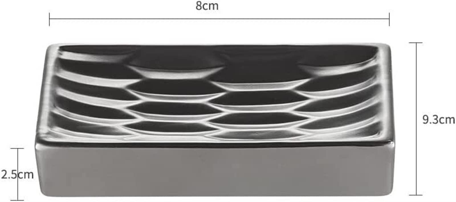Set di biancheria da bagno in ceramica color argento, include portaspazzolino da denti, tazza e dispenser di sapone