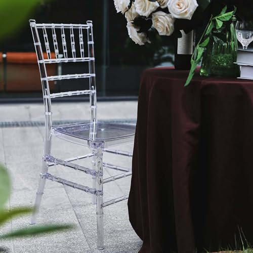 Efavormart Pack of 12 Clear Chairs