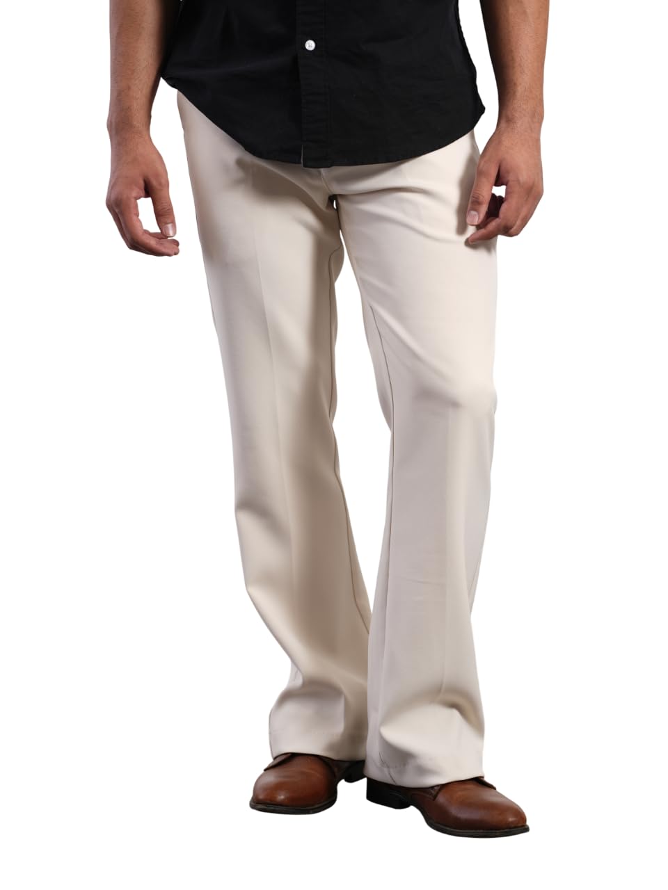 saint peach Cream Bootcut Men Pant | Suitable for Casual Outings Office Home Party and Function Wearing-picture-11