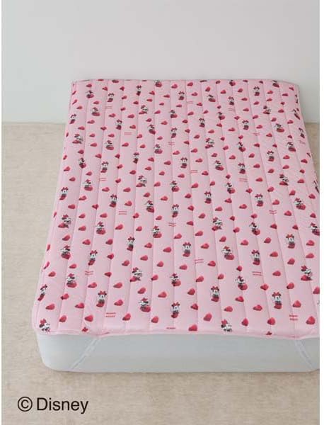 ジェラート ピケ] sleep 【Disney】 ミニー敷きパッド(ダブル