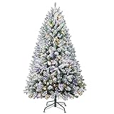 🎄 【Diseño preiluminado】 330 luces blancas cálidas y multicolores preinstaladas, 8 modos de iluminación diferentes (4 blancos cálidos y 4 multicolores) para elegir, que satisfacen todas sus necesidades de iluminación y le brindan un brillo festivo en su hogar.
