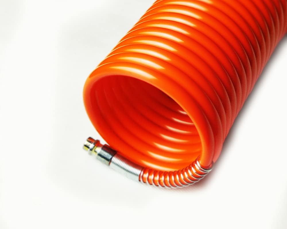 Gentlin Spiral Air Hose with Fittings 8x6mm diameter and 10m Length