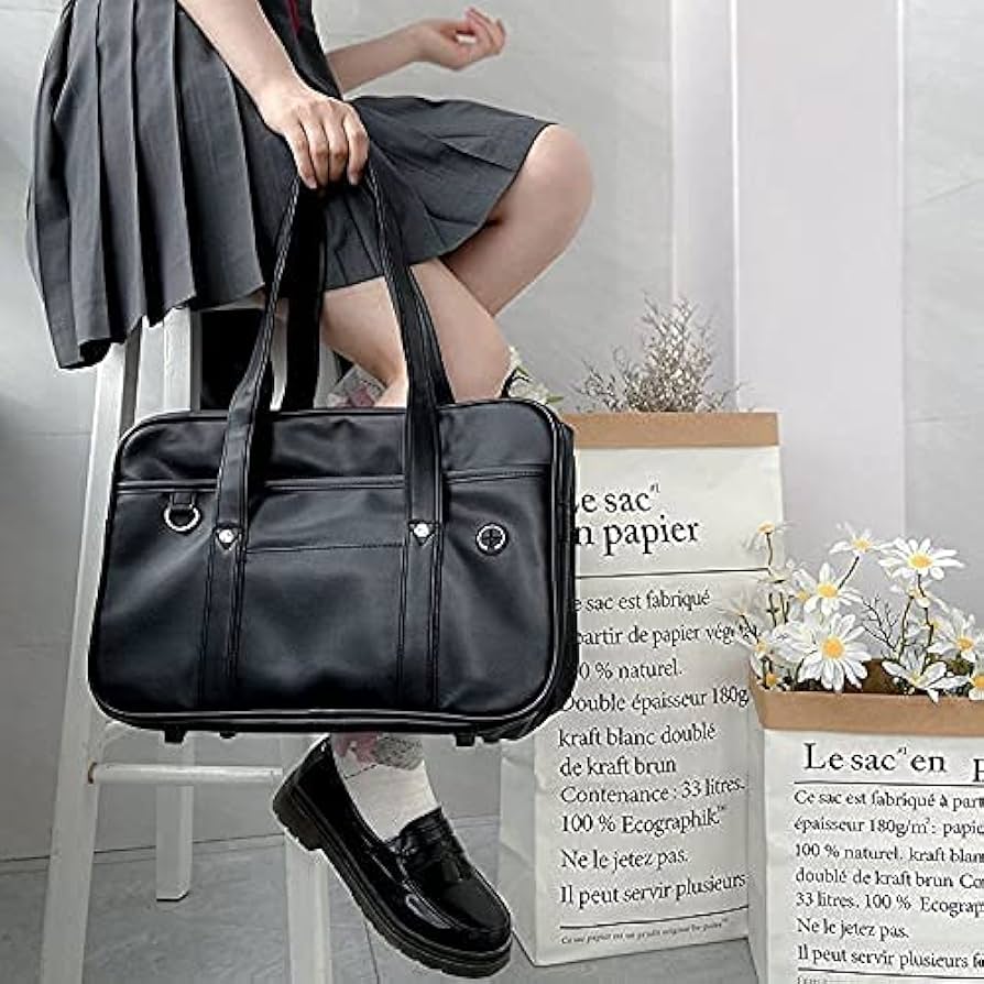 ⭐︎ スクールバッグ 女子 学生鞄 肩掛け ショルダーバッグ 合皮