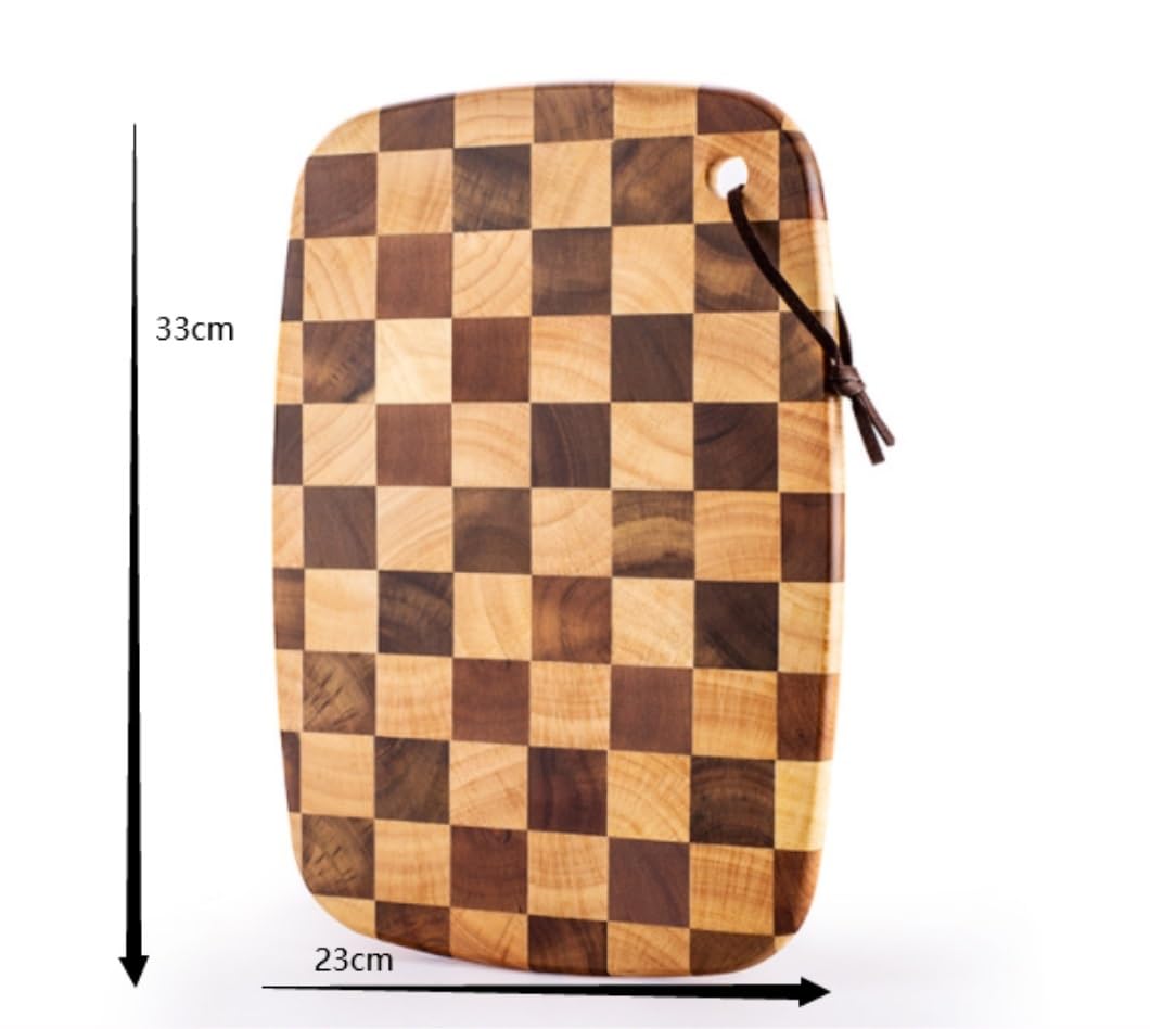 Tabla de Cortar Cocina Tabla De Cortar De Madera, Tabla De Queso, Regalos Para Boda, Aniversario, Cumpleaños, Tabla De Cortar De Navidad Para El Hogar para Cortar Pan, Carne o Verduras(23 * 33cm)