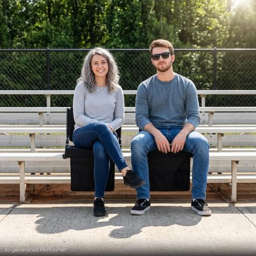 Image of SPORT BEATS Stadium Seats with Back Support Folding Chair for Bleachers