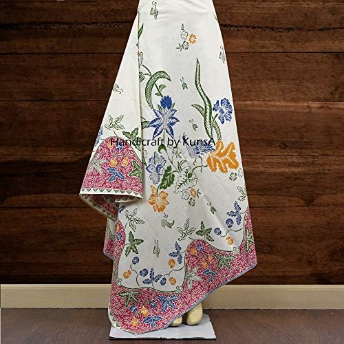 KunsA Indonesian Batik Fabric Traditional for Sarong/Dress Decoration Tablecloth 96"x 44"