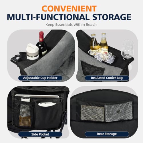Silla de Camping Oversized - Silla de Césped Acolchada Resistente para Adultos miniatura 6