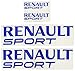 Ecoshirt LR-INW0-W55F Pegatinas Renault Sport F74 Vinilo Adesivi Decal Aufkleber Racing Stickers Car Voiture, Azul
