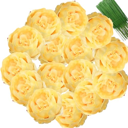 FagusHome Silk Peony Artificial Flower Heads Image