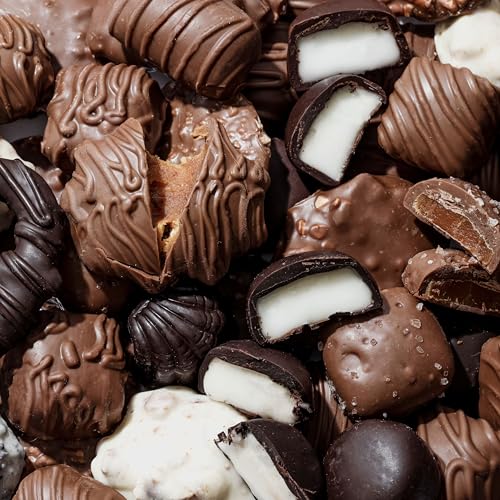 Christmas Chocolate Gift Basket – Gourmet Holiday Snack Gift Box Idea in Keepsake Tin – Men, Women, Corporate, Food Set- Bonnie and Pop