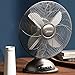 Grandeals Wysoki wentylator stojący, wentylator chłodzący, metalowy wentylator przemysłowy w stylu retro, 3-biegowy wentylator stołowy, wytrzymała obudowa, przepływ powietrza, wydajny wentylator z łopatką wentylatora 30 cm