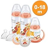 kit de biberones dr brown Tetina First Choice + silicona Medium Feed agujero 0 – 6 meses
