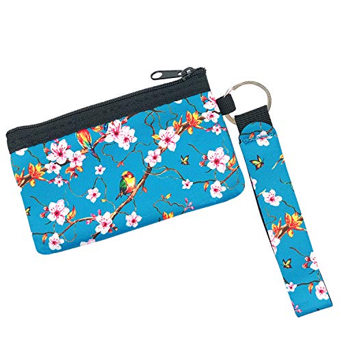 Bowbear Women’s Neoprene Credit Card Holder, Mini ID & Wallet Pouch with Wrist Strap2