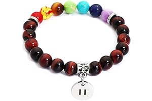 Natural Stone Pause Bracelet - 7 Chakras Balance and Mindfulness