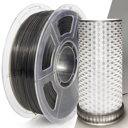 Filament PETG 1.75mm anti-colmatage gris transparent tolérance 0.02mm