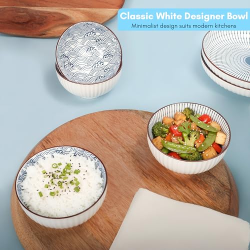 OLWICK 6-Piece Japanese Style Ceramic Dinner 6PCS BOWL&PLATE - RANDOM - Image 6