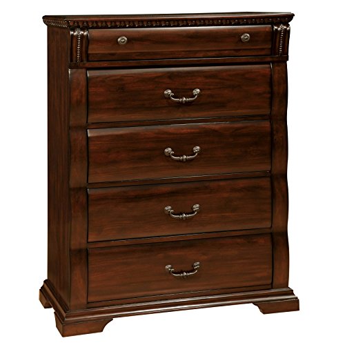 Furniture of America Tay Traditional Cherry Finish 3-Piece Bedroom Set Queen - Thumbnail 5
