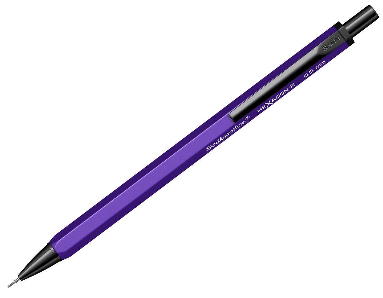 Scrikss Office Hexagonr Mekanik Kurşun Kalem Mor 0.5 Mm