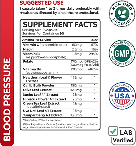 Save $4 (11% Off) - Heart Wellness Pack - Organic Beetroot Powder 1350Mg Beets Per Serving With Black Pepper (120 Tablets) & Blood Pressure Support With High Dose Hawthorn Extract (90 Capsules) #TOP6