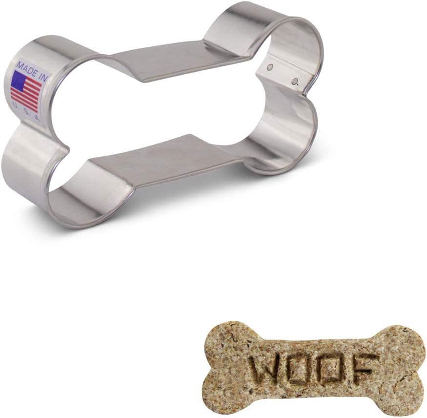 Large Dog Bone Cookie Cutter 4" Made in USA by Ann Clark