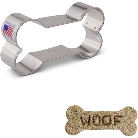 Large Dog Bone Cookie Cutter 4" Made in USA by Ann Clark