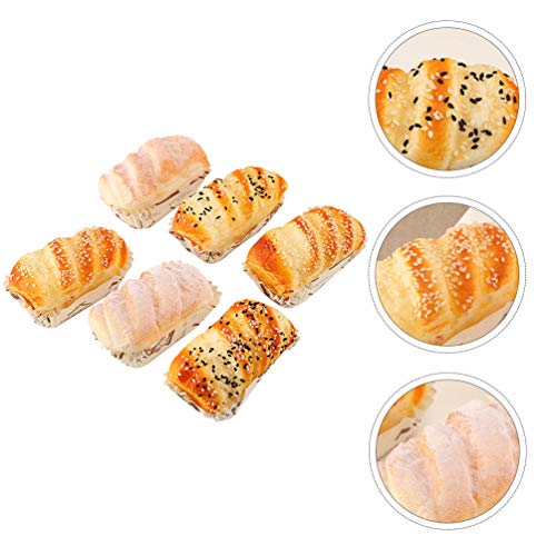 Mobestech 6 peças ímã de geladeira de pão com mensagem de geladeira ímã de geladeira Cúpula de gelad