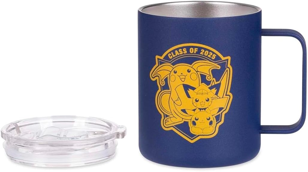 Pokémon Center: Graduation Pichu, Pikachu & Raichu 13 ½ oz. Insulated Mug