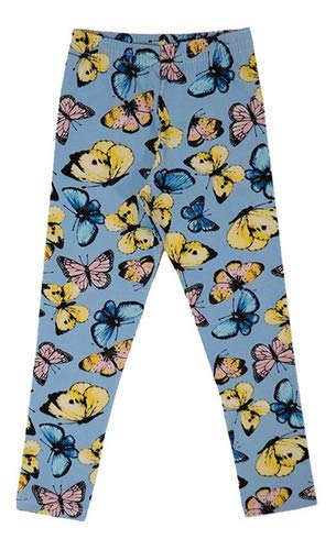Calça Legging Infantil Menina Cotton Estampado Kit 10 Peças Desenho do tecido:Estampado/Sortido;Tama