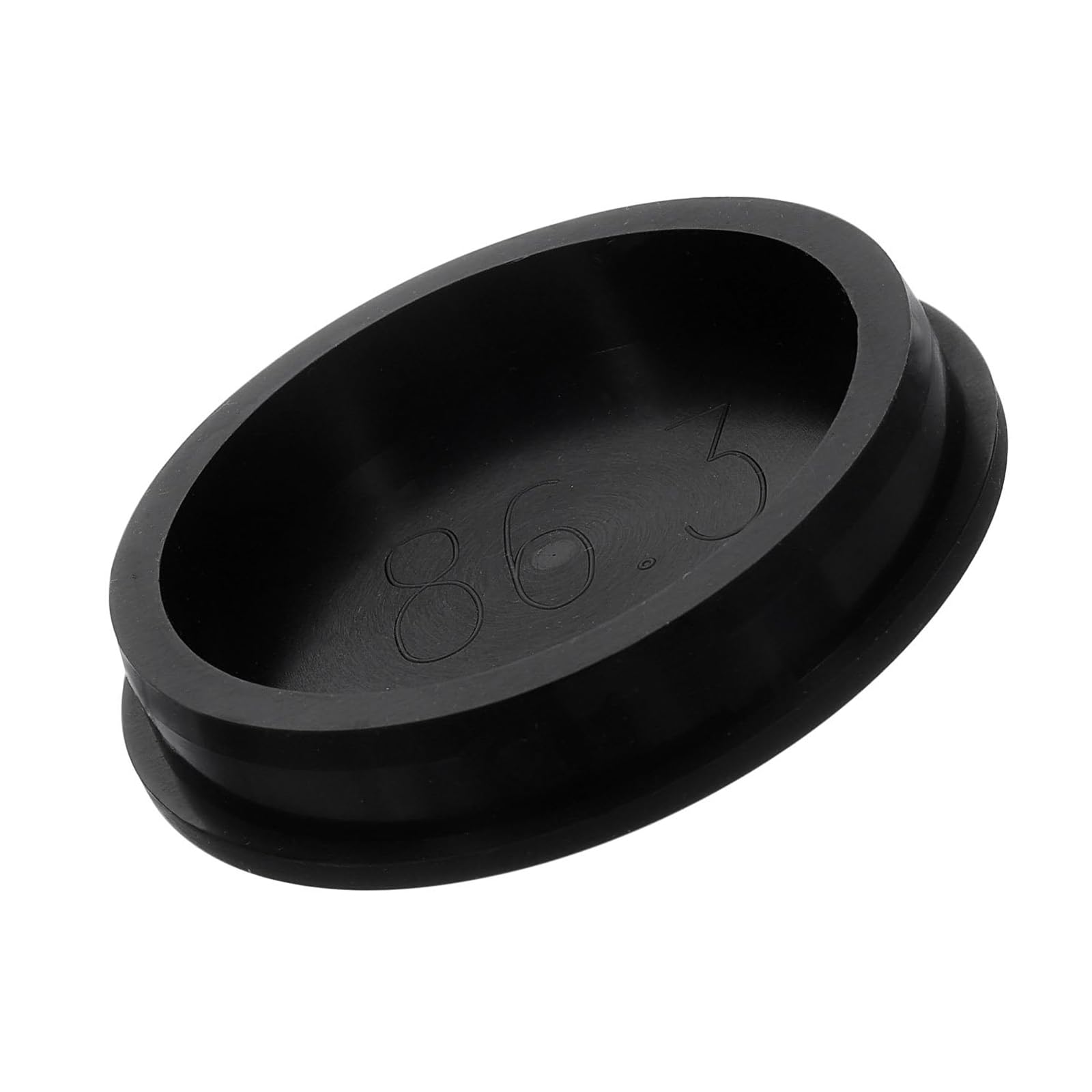 TA-VIGOR Silicone Hole Plug, Waterproof Rubber Stoppers Button Plugs, Round Bungs Hole Sealing Cover Tube Pipe End Caps for 86mm / 3.39" Holes Bottle Pipes, Black 1 pcs