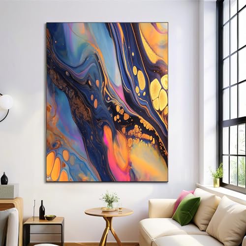 Póster de pared con remolino dorado que transforma la decoración de tu casa