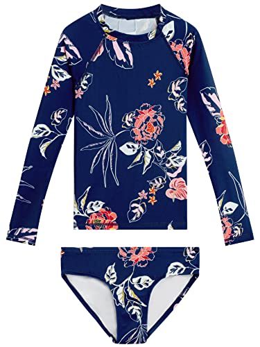 Rashguard manches longues fille et ensemble de maillot dermoprotecteur pour les journées de plage