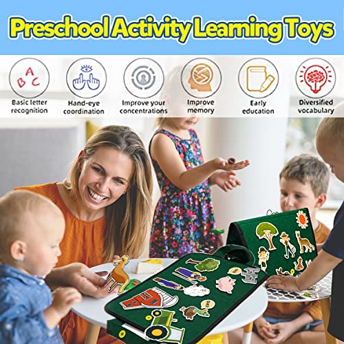 CHEFAN Farm Animals Felt Board Stories Set, Precut Felt for Toddler, Old Macdonald Had A Farm, Felt Board Included