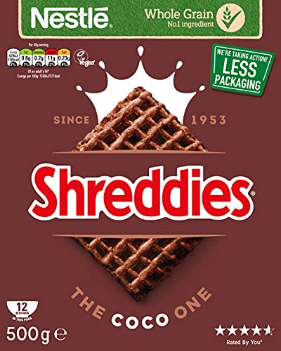 Nestlé Shreddies The Coco One Cereal 500g (Pack of 7)