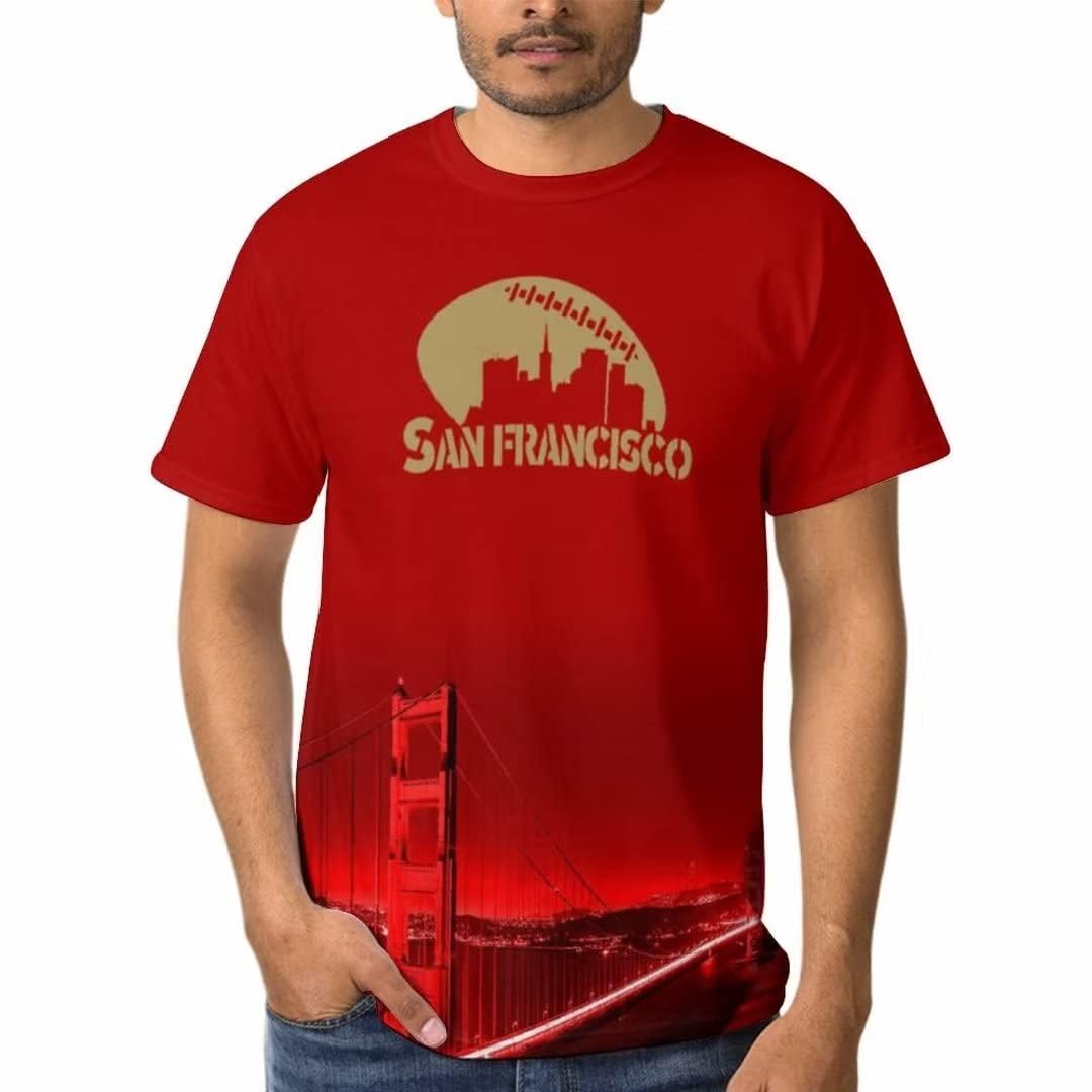 Custom Football City Night Skyline T-Shirt Personalized Shirts Add Your Name & Number Fan Gifts for Men Women Youth
