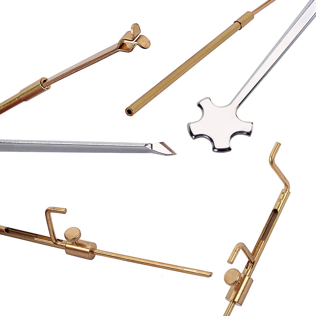 Alnicov Kit di strumenti di riparazione per violino e liutaio con calibro e clip per retriever