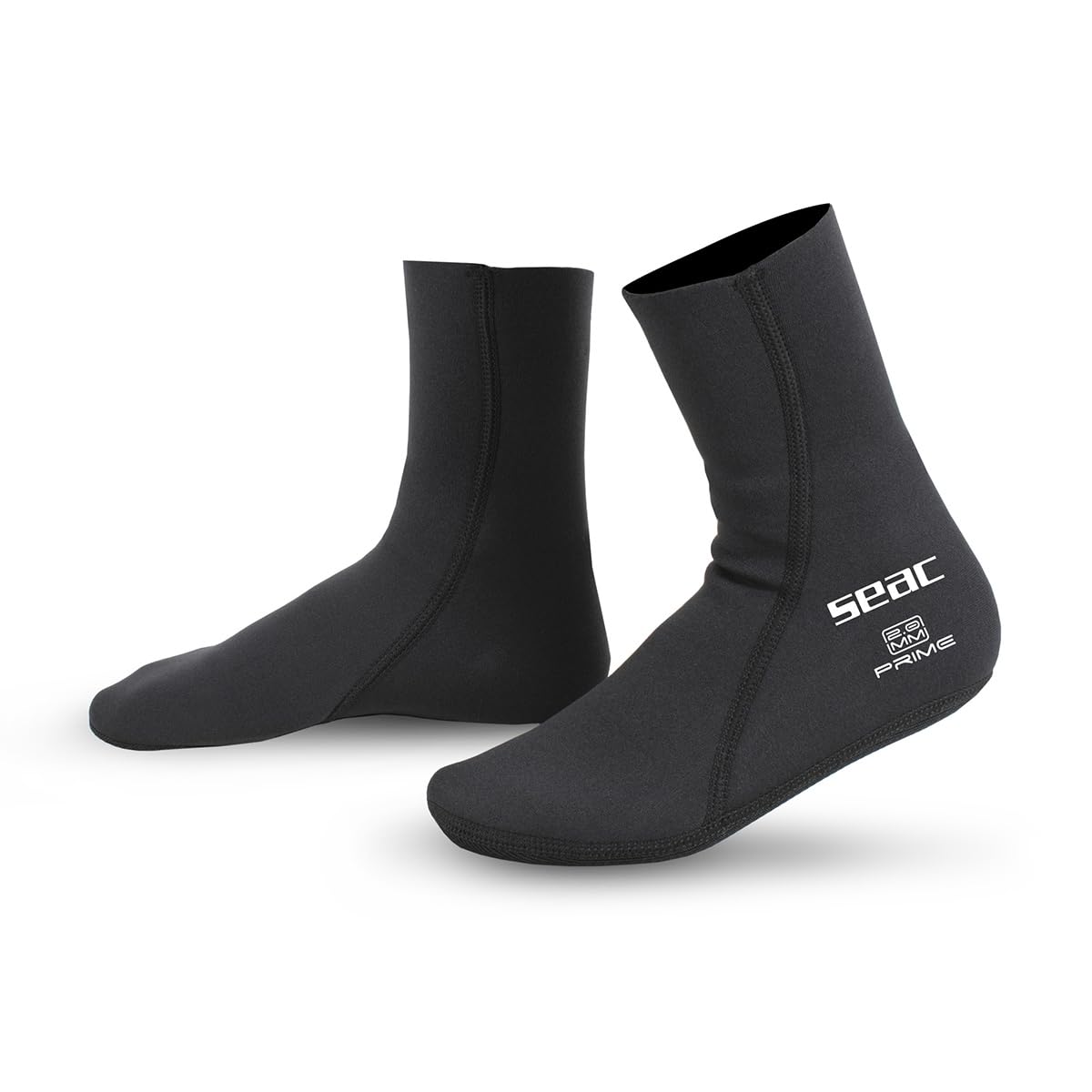 SEAC Unisex Prime Socks 2 mm neoprene, nylon-lined diving socks