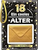 AV Andrea Verlag Pfeif auf's Alter Cooles Alter 18 im Geschenke Set für Frauen und Männer zum Geburtstag Geldgeschenk Umschlag (Pfeif aufs Alter Cooles Alter 18 Gold 10523)