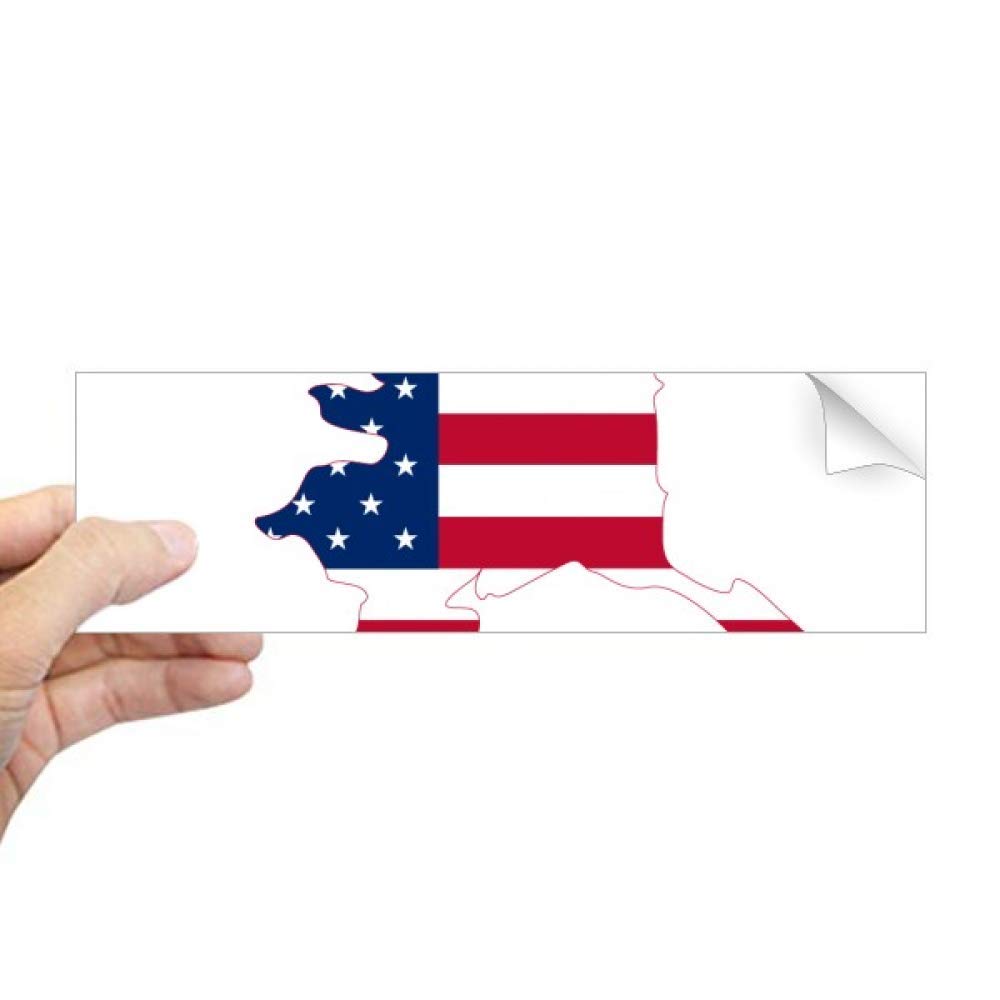 Sticker rectangulaire drapeau Alaska USA pour masquer le vis-à-vis
