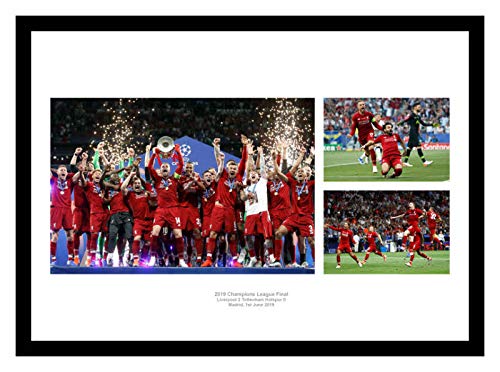 Image of Framed Liverpool FC 2019 Champions of Europe Photo Memorabilia