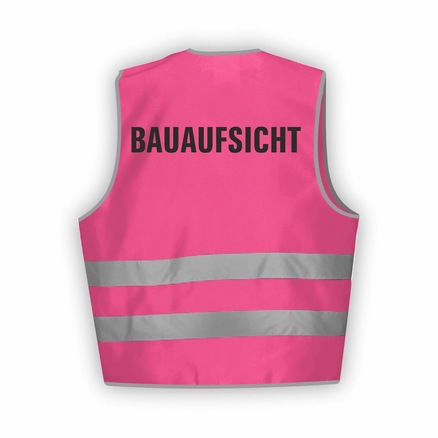 Sicherheitsweste GELB Warnweste nach EN ISO 20471 zertifiziert - Warn Weste für BAUAUFSICHT- Unisex mit hochwertigem Reflektorstreifen